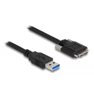 DeLOCK Cavo USB 3.0 Tipo-A maschio a Tipo Micro-B maschio con viti 0,5 m