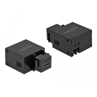 DeLOCK Keystone Module USB Type-C Charging Port 2.1 A black
