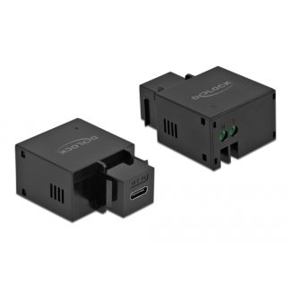 DeLOCK Modulo Keystone USB Type-C Porta di ricarica USB di Tipo-A 2,1 A nero
