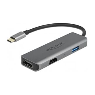 DeLOCK Adattatore USB Type-C Dual HDMI con 4K 60 Hz e porta USB