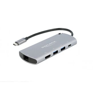 DeLOCK Docking Station USB Type-C con slot M.2 - 4K HDMI / USB / LAN / PD 3.0