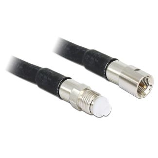 DeLOCK 88668 coaxial cable 5 m FME Black