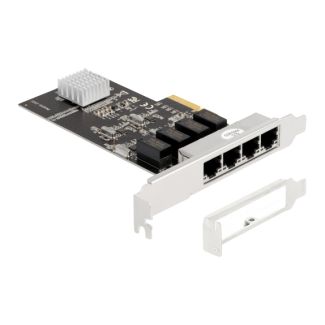 DeLOCK Scheda PCI Express x4 per 4 x RJ45 Gigabit LAN