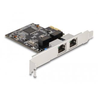 DeLOCK PCI Express x1 Card to 2 x RJ45 Gigabit LAN RTL8111