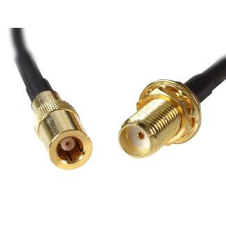 DeLOCK 88584 coaxial cable 0.2 m Black