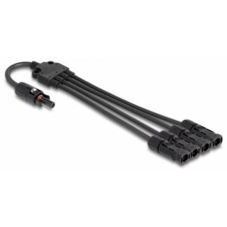 DeLOCK DL4 Solar Splitter Cable 1 x female to 4 x male 50 cm black