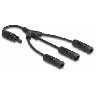 DeLOCK DL4 Solar Splitter Cable 1 x female to 3 x male 35 cm black