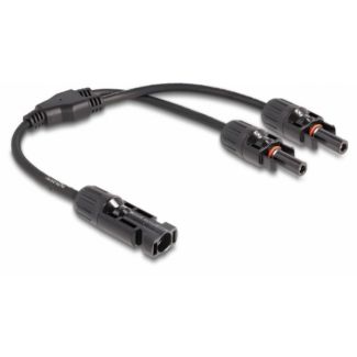 DeLOCK DL4 Solar Splitter Cable 1 x male to 2 x female 30 cm black