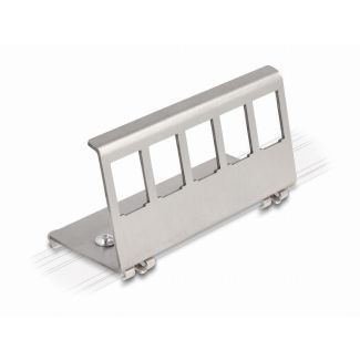 DeLOCK Keystone Metal Mounting 5 Port for DIN rail
