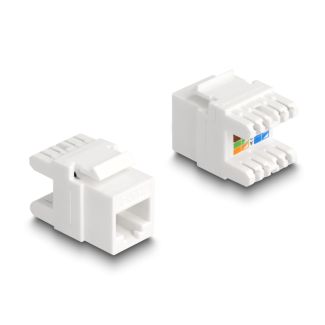 DeLOCK Modulo Keystone RJ45 femmina per LSA Cat.6A senza utensili - mini