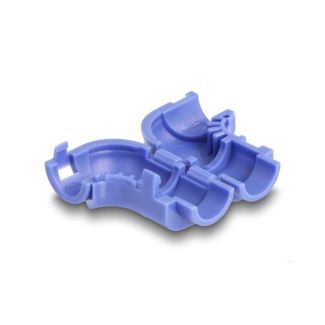 DeLOCK Cable Clips for Angling 8 pieces blue