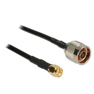 DeLOCK 15m, N/SMA cavo coassiale CFD200 Nero