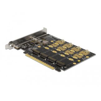 DeLOCK PCI Express x16 Card to 4 x internal NVMe M.2 Key M - Bifurcation