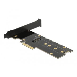 DeLOCK PCI Express x4 Card to 1 x internal NVMe M.2 Key M with heat sink and RGB LED illumination - Low Profile Form Factor