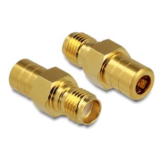 DeLOCK 88829 cable gender changer SMA SMB Gold
