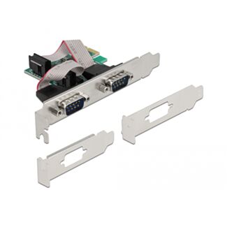 DeLOCK Scheda PCI Express x1 a 2 x Seriale RS-232