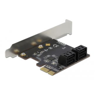 DeLOCK Scheda PCI Express x1 SATA a 4 porte - Fattore di forma a basso profilo