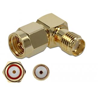 DeLOCK 89979 adattatore per inversione del genere dei cavi SMA Oro