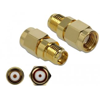DeLOCK 89976 cable gender changer RP-SMA SMA Gold