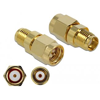 DeLOCK 89972 cavo di collegamento SMA Oro