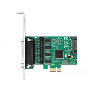 DeLOCK Scheda PCI Express x1 a 4 x Seriale RS-232 con tensione di alimentazione