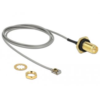 DeLOCK 89927 coaxial cable 0.5 m RP-SMA MHF I LK Black, Grey