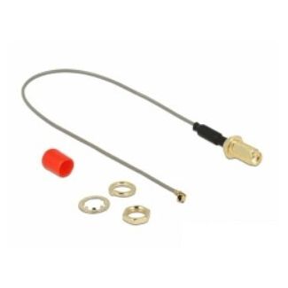 DeLOCK 89833 coaxial cable 1.13 0.2 m SMA MHF Grey