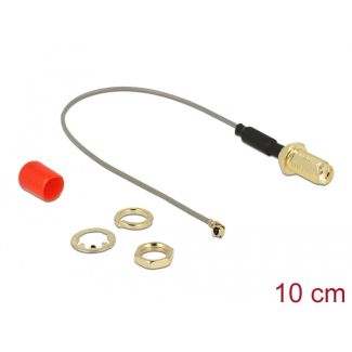 DeLOCK 89832 coaxial cable 0.1 m SMA Grey