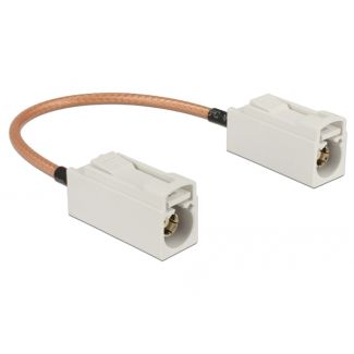 DeLOCK 89674 cavo coassiale RG-316 0,15 m FAKRA B Marrone, Bianco