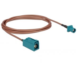 DeLOCK 89659 cavo coassiale RG-316 1,8 m FAKRA Z Marrone, Verde
