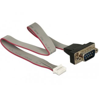 DeLOCK 89632 serial cable Black, Grey, Red 0.3 m DB-9