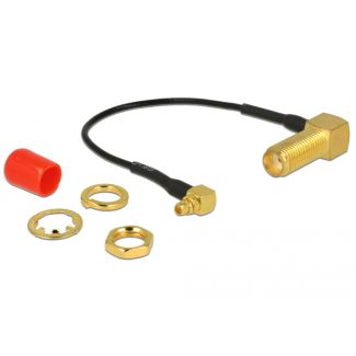 DeLOCK 89626 cavo coassiale 0,1 m SMA MMCX Nero