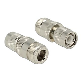 DeLOCK 89573 adattatore per inversione del genere dei cavi TNC Tipo N Argento