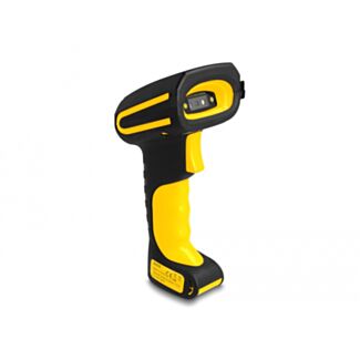 DeLOCK Scanner industriale di codici a barre 1D e 2D per 433 MHz o Bluetooth con stazione di ricarica induttiva