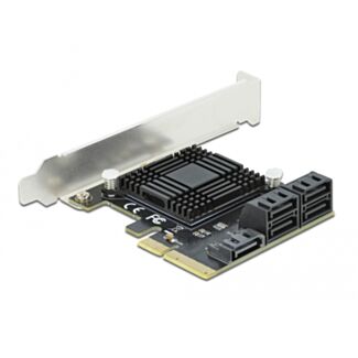 DeLOCK Scheda PCI Express x4 SATA a 5 porte - Fattore di forma a basso profilo