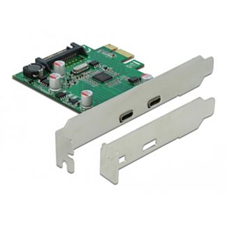 DeLOCK Scheda PCI Express x1 per 2 x USB 5 Gbps USB Type-C femmina esterno