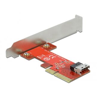 DeLOCK Scheda PCI Express x4 per 1 x SFF-8654 4i NVMe interno - Fattore di forma a basso profilo