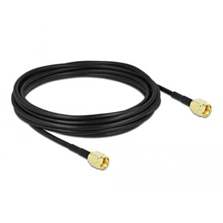 DeLOCK Cavo antenna RP-SMA maschio per RP-SMA maschio LMR/CFD100 5 m low loss