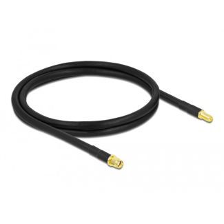 DeLOCK Antenna Cable RP-SMA plug to RP-SMA jack LMR/CFD300 1 m low loss