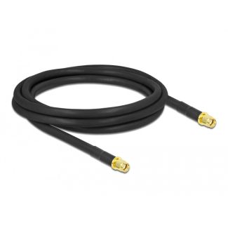 DeLOCK Antenna Cable RP-SMA plug to RP-SMA plug LMR/CFD300 2 m low loss