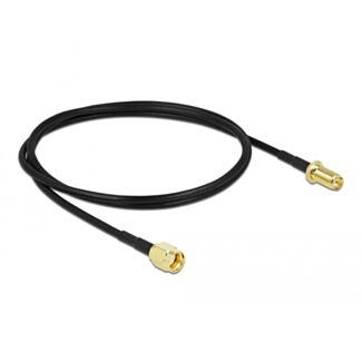 DeLOCK Cavo antenna RP-SMA maschio per RP-SMA femmina LMR/CFD100 1 m low loss