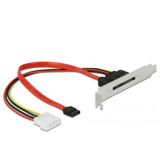 DeLOCK Staffa a fessura con 1 x SATA 22 pin maschio esterno