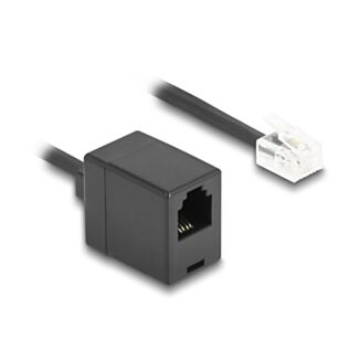 DeLOCK 90347 cavo telefonico 10 m Nero