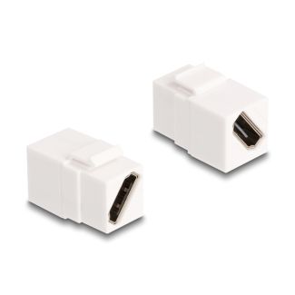 DeLOCK Keystone Module HDMI female to female diagonal 8K 60 Hz white