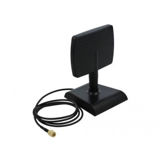DeLOCK WLAN WiFi 6 Antenna RP-SMA maschio 4 - 6 dBi direzionale con base magnetica con attacco basculante