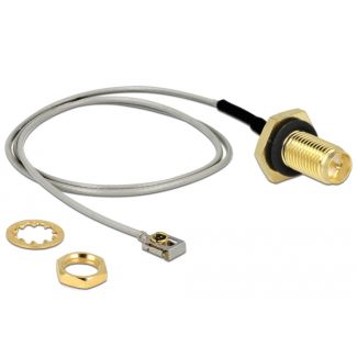 DeLOCK 90292 cavo coassiale 0,3 m RP-SMA MHF I LK Metallico