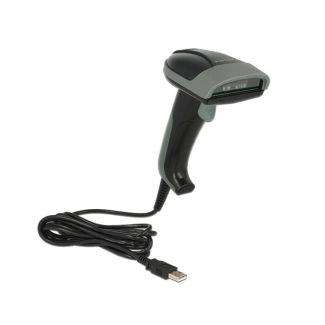 DeLOCK 90279 barcode reader Handheld bar code reader 1D CMOS Black, Grey