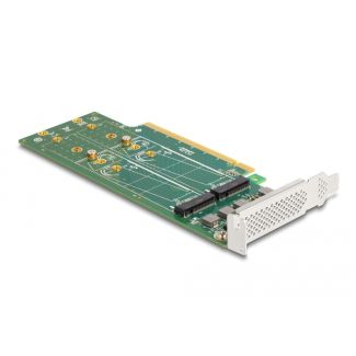 DeLOCK Scheda PCI Express 4.0 x16 a 4 x interno NVMe M.2 Chiave M 110 mm - Biforcazione - Fattore di forma a basso profilo