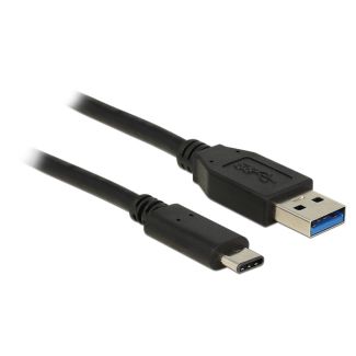DeLOCK 1m USB3.1-C/USB3.1-A cavo USB USB 3.2 Gen 2 (3.1 Gen 2) USB A USB C Nero