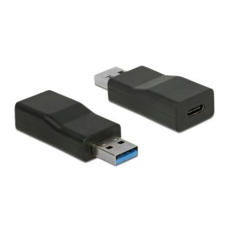 DeLOCK 65696 cable gender changer USB 3.1 Gen 2 Type-A USB 3.1 Gen 2 Type-C Black